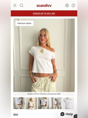 ADA TOP WITH SHELL BUTTONS IN WHITE